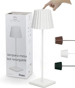 DOPO LIGHTING - lampara mesa inalambrica LITTA exterior y interior IP54, lampara mesa led recargable - SMD 2,2W - lampara de mesa sin cable - lampara inalambrica - lamparas sin cables - table lamp