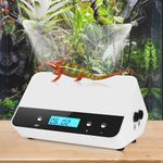 RUNWUSHENG Reptile humidifier, LCD with Timing Function, time Length and Interval can be Set, Reptile Spray System with 6 Spray nozzles,misting System for Reptiles of Amphibians, Tanks, Paludarium