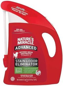 Nature's Miracle Advanced Stain & Odor Eliminator For Dogs With Flip & Go Sprayer, 64 Ounces, Enzymatic Formula For Severe Dog Messes Including Urine, Feces, Diarrhea And Vomit Stains And Odors