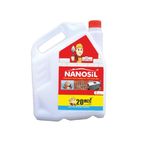 Nanosil Bath & Kitchen Sealant (White), Mould Resistant, Silicone Solvent Ideal for Showers, Toilets, Tiles, Worktops & More, Durable & Waterproof, Easy Bathroom Sealant, DIY, Easy Application – 5 L