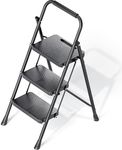 KINGRACK Folding 3 Step Ladder, Por