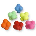 Yaegoo 6pcs Rubber Reaction Ball for Agility Reflex and Coordination Training 70 mm