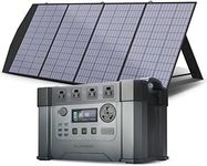 ALLPOWERS S2000 Pro Solar Generator with Panels Included, 2400W MPPT Portable Power Station with Foldable Solar Panel 200W, Solar Backup Power for Van House Outdoor Camping