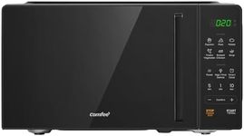 COMFEE' 20L Digital Microwave Oven, 700W Compact Countertop Microwave with Inverter, 6 Auto Menus, Multi-Stage Cooking, ECO Mode, Express Cook, Black - CMO-EM202NF(BK)