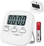 T Tersely 1 Pack Kitchen Timer with AAA Battery Included, Digital Kitchen Timers with Countdown,Loud Alarm,Auto-Off, Magnetic Back,Big Digits,Back Stand,Cooking Timer for Classroom,Kids Timer