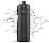 Bike Water Bottles | Insulated Bike Water Bottle | Easy Clean Nozzle, Easy Squeeze | Cycling Mountain Fitness Water Bottle | Gym Sport Bottle | (Black, Sport 20)