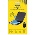 SUPER ARMOR Liquid Glass Screen Protector - Wipe On Scratch and Shatter Resistant Nano Protection for All Phones Tablets Smart Watches Universal