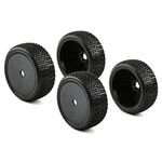 Rchobbytop 4pcs 17mm Tires & Hard Dish Wheels with Drive Hex Adapters for 1/8 Buggy RC Racing Car Kyosho Tamiya Redcat HPI Traxxas AE Losi TLR HSP 94762 94081, N333022