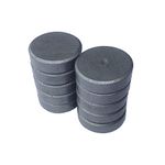 LifeKrafts Ceramic Magnets| Size: (18x5) mm, Pack of 10 [Grade 11] Magnets, Refrigerator Magnets, Magnets for Crafts, DIY Projects, Home, Office, School etc. Small Magnets