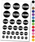 Friend in Circle Temporary Tattoo W