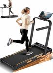 4-in-1 Walking Pad with 15% Incline, 10KM/H Under Desk Treadmill, 159KG Max