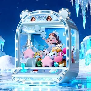 Skirfy Large Claws Machine Toy with Alloy Claw,LED Light & Adjustable Sound,16" Candy Dispenser Toys Mini Vending Machine for Kids Christmas Birthday Big Gifts for Girls Boys Ages 6+