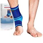 bonmedico Professional Tasano Ankle Bandage, Sport Ankle Joint Bandage, Blue S