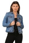 Ex High Street Brand Summer Denim Jackets Women, Ladies Button Up Jean Jacket