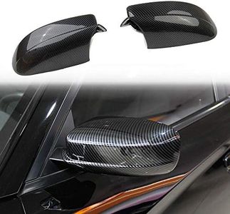 Crosselec Carbon Fiber Side Door Mirror Cover Molding Trim for Dodge Charger 2011-2021 for Chrysler 300 300C 2011-2022 (Carbon fiber pattern)