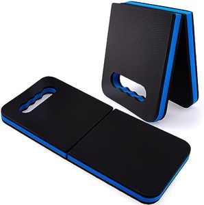 FOSHIO Kniepolster Kniekissen klappbar Sitzkissen Mehrzweckkissen Ideal für Arbeiten in Gärten, Häusern und Werkstätten Knie-Matte, Sitz-Unterlage, Blau-50.5 * 23 * 3CM