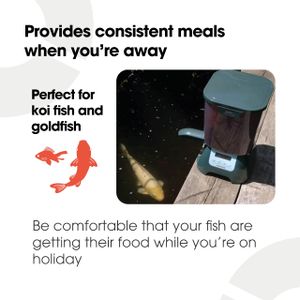 Fish Mate Automatic Pond Fish Feeder – P7000 Large Capacity