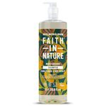 Faith In Nature 1L Natural Shea & Argan Shampoo, Moisturising for Curly Hair & Dry Scalp, Vegan & Cruelty Free, No SLS, Silicones or Parabens, Family Sized