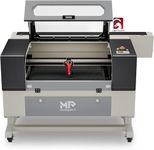 Monport 80W CO2 Laser Engraver and Cutter, Commercial 20x28" Laser with Mobile Wheels, Dual Worktable, Pass-Through, Autofocus for Metal, Wood, Glass