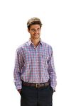 Champion Mens Country Lyndhurst Casual Long Sleeve Shirt Red L