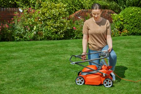 Flymo EasiStore 300R Electric Rotary Lawn Mower – 30cm, 30L, Rear Roller
