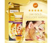 WOKALI Whitening Gold Caviar Peel Off Mask, 1 Count