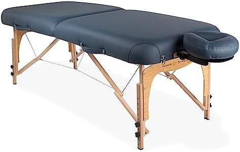Earthlite INNER STRENGTH Paquet de table de massage portable E2 - Table de massage Reiki complète Incl. Berceau, oreiller et housse de transport de luxe ajustables (76x185cm) Agate