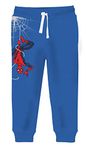 minicult Marvel Spiderman Regular Fit Track Pants with Pockets and Draw Strings for Boys and Girls (Spiderman)(Blue 1)(Pack of 1)(9-10 Years)