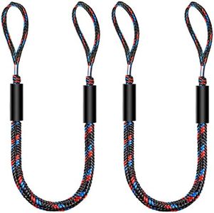 Botepon Boat Bungee Dock Lines, Boating Gifts for Men, Boat Accessories, Pontoon Accessories, Mooring Lines for Bass Boat, 4 Feet