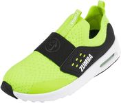 ZUMBA Sneakers, Low-Top Shoes for Women, Air Slip-On, Yellow, 8