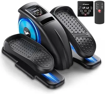 MERACH Under Desk Elliptical Machine, Ellipse Leg Exerciser for Seniors Adults Fully Assembled, Portable & Quiet Electric Seated Pedal Exerciser with 12 Adjustable Speed & Remote Control & 12 AutoMode