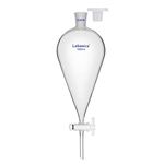 Labasics Conical Separatory Funnel, 1000 ml Heavy Wall Borosilicate Glass Separating Funnel with 24/29 Joints and PTFE Stopcock