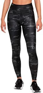 NIKE Women's W Nk One Df Camo Mr Tgt Leggings, Dk Smoke Grey/White, XS