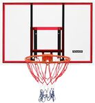 PEXMOR 43.3“ x 29.5“ Wall-Mount Basketball, Backboard Hoops & Goal Rim Combo Kit,Shatterproof Polycarbonate Board All-Steel Rustproof Frame&for Standard No7 Balls