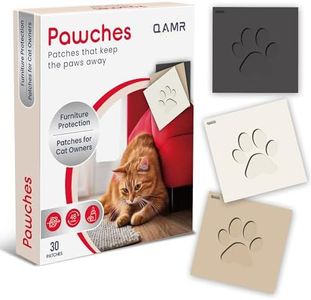 Qamr Pawches - Cat Scratch Protection Patches – 30 Adhesive Patches with a Natural Essential Oil Formula – for Sofas, Rugs, Curtains & Doors – Mess-Free, Long-Lasting, No Residue
