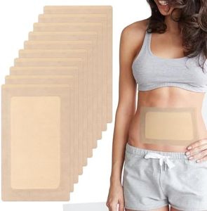 20Pcs Castor Oil Pack Wrap Extra Large 11.02 * 6.29in for Pure Castor Oil, No Washing Self Adhesive with High Absorbent Organic Cotton Flannel, Proof Massage Oil Leak, for Women Men