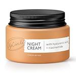 UpCircle Night Cream with Hyaluronic Acid + Niacinamide 55ml - Nourishing and Unscented for Sensitive Skin Anti-Ageing Properties - Vegan Cruelty-Free