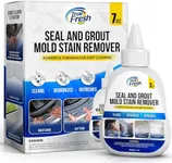True Fresh Heavy Duty Mold Stain Remover Gel – Powerful Cleaner for Front Loader Washing Machine Seals, Bathroom Grout, Shower Caulking, Tiles & More – 7 oz Cleaning Solution for Stubborn Stains
