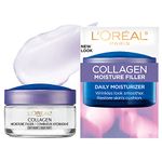 L’Oréal Paris Day and Night Moisturizer Cream, Collagen Moisture Filler Skincare, Hydrating Cream for Face, Neck and Chest to Smooth Skin and Reduce Look of Wrinkles, 50 ml