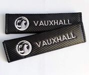 Carbon Fibre Effect Racing Style Seat Belt Pads. Corsa Astra Adam Grandland Insignia Mokka Movano Vivaro Zafira