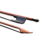 Yinfente 4/4 Violin Bow Barzilwood Baroque Bows Outward timber Natural Bow Hair Full Size Bows (black)