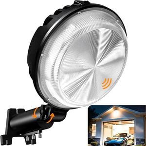 MOONTIP 150W 20000LM LED Barn Lights Outdoor, Dusk to Dawn Outdoor Lighting with 150° Adjustable Photocell, Pole Light 6500K Flood Light, IP66 Waterproof Area Street Light for Garage Warehouse Yard