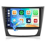 CAMECHO 2+64G Android 13 Carplay Car Stereo for Mercedes Benz E Class W211 E200 CLS W219 2002-2009, 9 Inch Touch Screen Bluetooth Support Android Auto HiFi/WiFi/FM/RDS