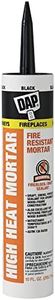 DAP 7079818854 High Heat Mortar Fire Stop Caulk, 10 Fluid Ounces, Black