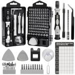 RealPlus 135 in1 Precision Screwdriver Set, Small Magnetic Screwdriver Kit, DIY Electronic Repair Tool Kit, Computer Repair Tool Set for PC, Laptop, Phone, Glasses, iPad, PS4, DIY Repairing Tools