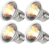 Lachesan 4-Pack 50W UVA Bulbs, Fit E26 Heat Reptile Lamp, Light Turtle Heat Lamp for Reptiles and Amphibian Tanks, Terrariums and Cages, Works with Various Lamp Fixtures