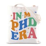 FOTAP PHD Gift In My PHD Era Tote Bag Doctor Of Philosophy Reusable Handle Bag Reusable Handle Bag (PHD Era UK)