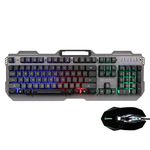 Live Tech Evon Wired Gaming Combo with LED Backlit USB Keyboard and Mouse Set Gold Plated USB, Braided Cable (Does not Support iPad Tablet mobiles)