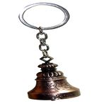 NPRC Metal Bell Key Chain for Car Bike Bags (Gold)