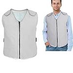 Cooling Vest, Sports Cool Vest with 6 Ice Packs Men Women for Ice Shirts, Grey, 00